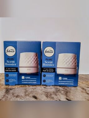 Febreze Scent Booster Oil Warmer - For All Febreze Oil Refills, White Warmer NIB